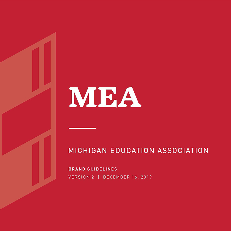 Michigan Education Association brand book